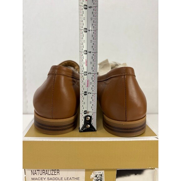 Naturalizer Women's Macey Slip-On Brown Loafers/Flats In Saddle Leather Sz 9.5M - Picture 3 of 8